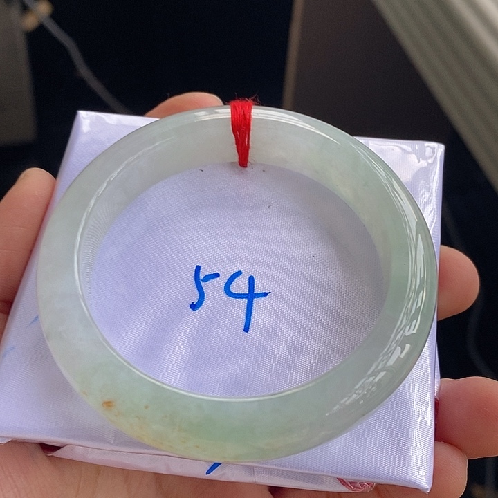 翡翠手镯未镶嵌14晴绿撒黄翡14