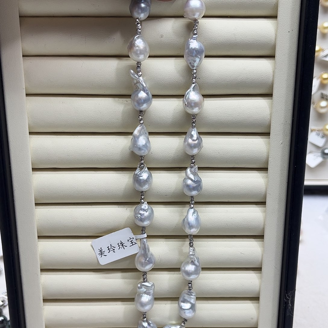 颈饰海水珍珠银S925镶嵌