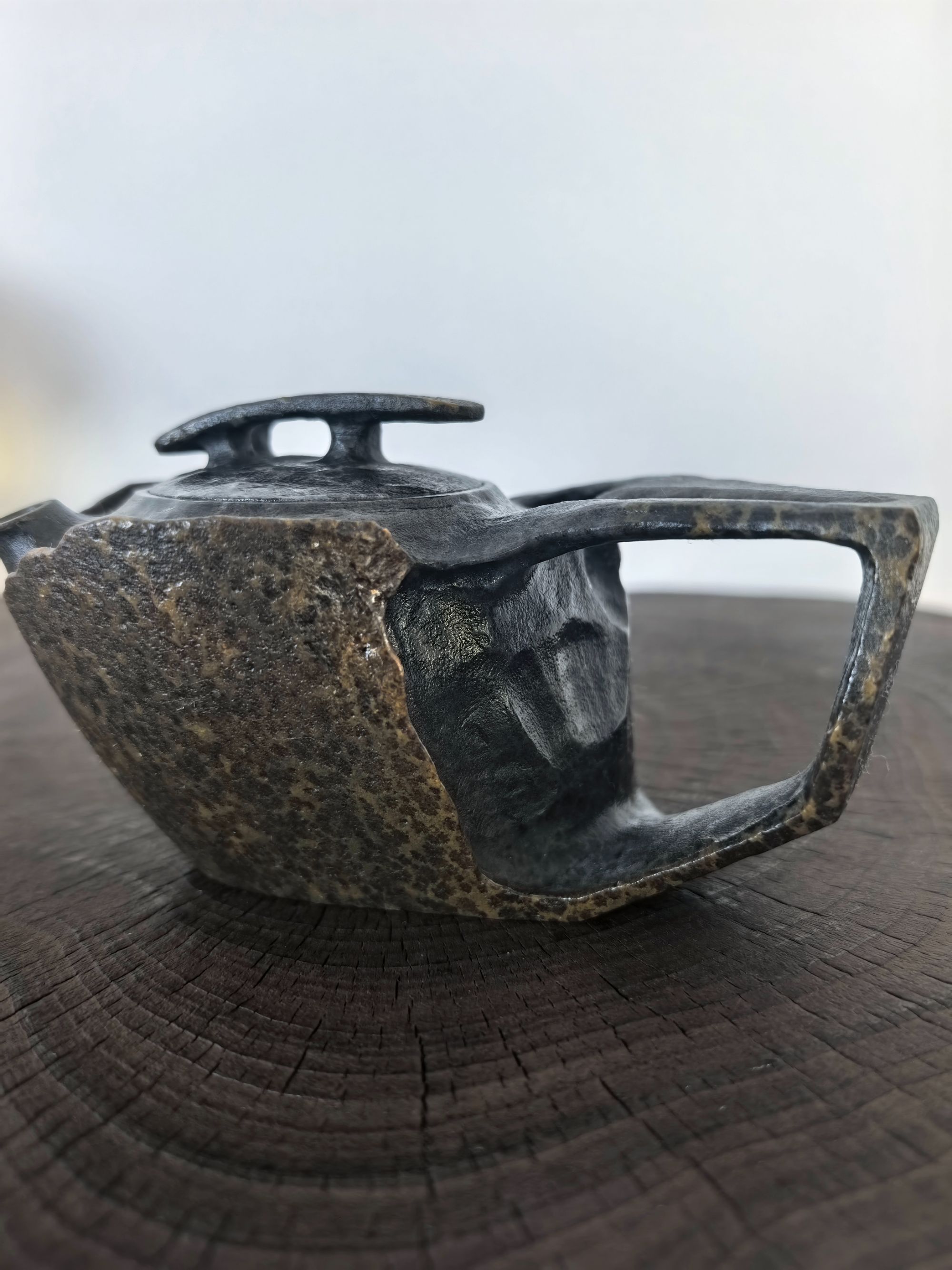 【壶制作】冰碛岩整形随形壶