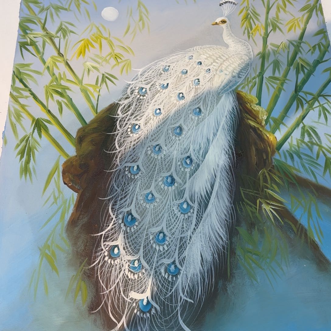 油画好的我真的是太喜欢了一个人在一起