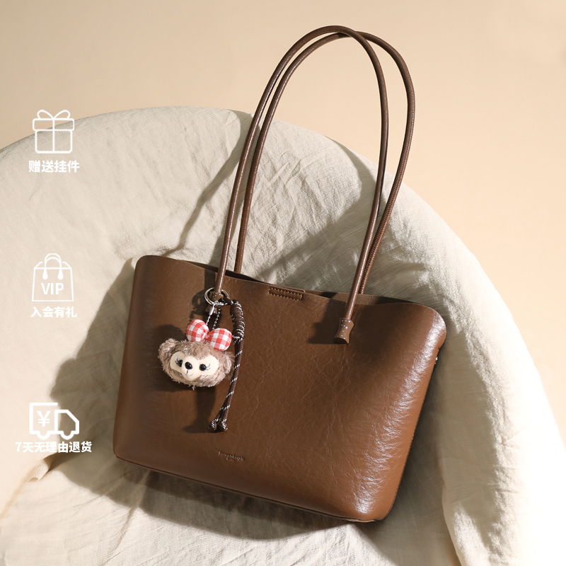 托特包包女款爆款2025新款百搭气质大包单肩包通勤大容量腋下女包