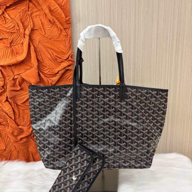 99新 Gaoy/戈雅 中号购物袋/香菜奢品/单肩中号奢侈经典/