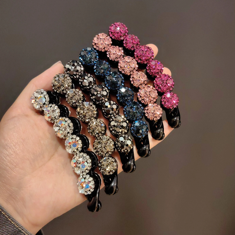 韩版施家钻香蕉夹网红款10公分大号盘发夹2024新款竖夹轻奢发饰女