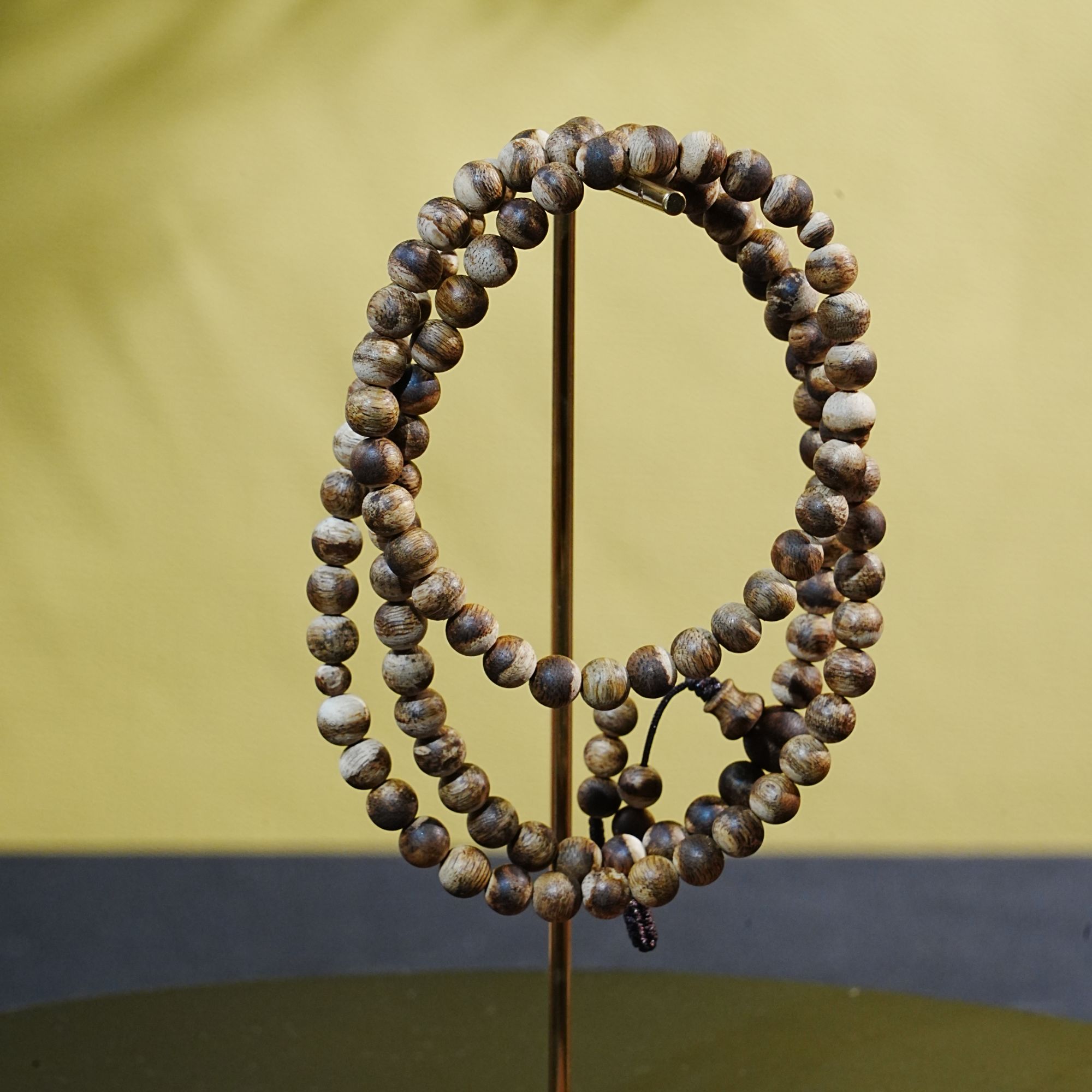 "【正区】越南虎斑棋 老料沉香念珠0.68cm 10.97g 250917082 F