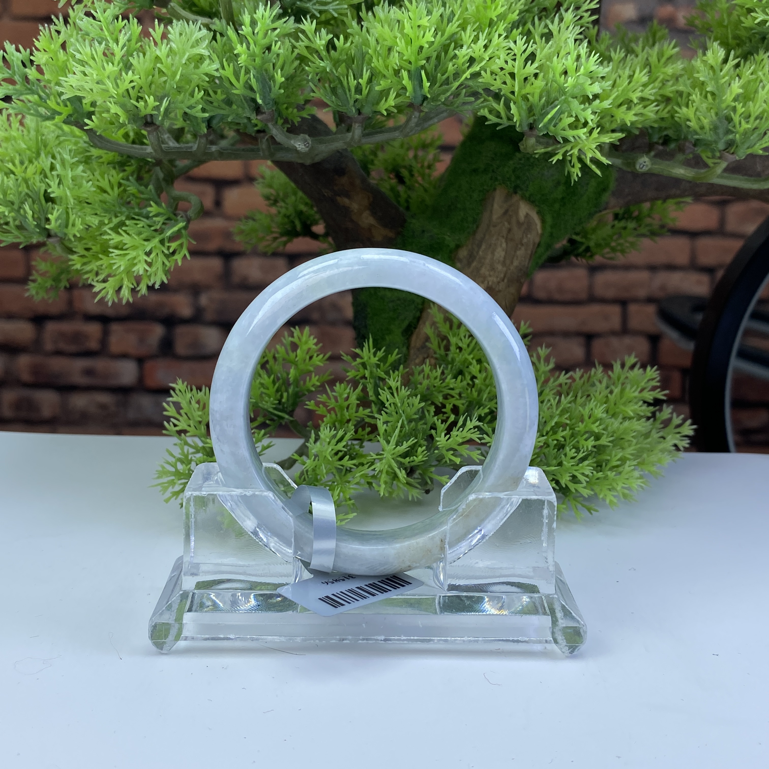 57【刀客砍价王】妮妮-天然缅甸A货翡翠手镯 (微瑕)   C8