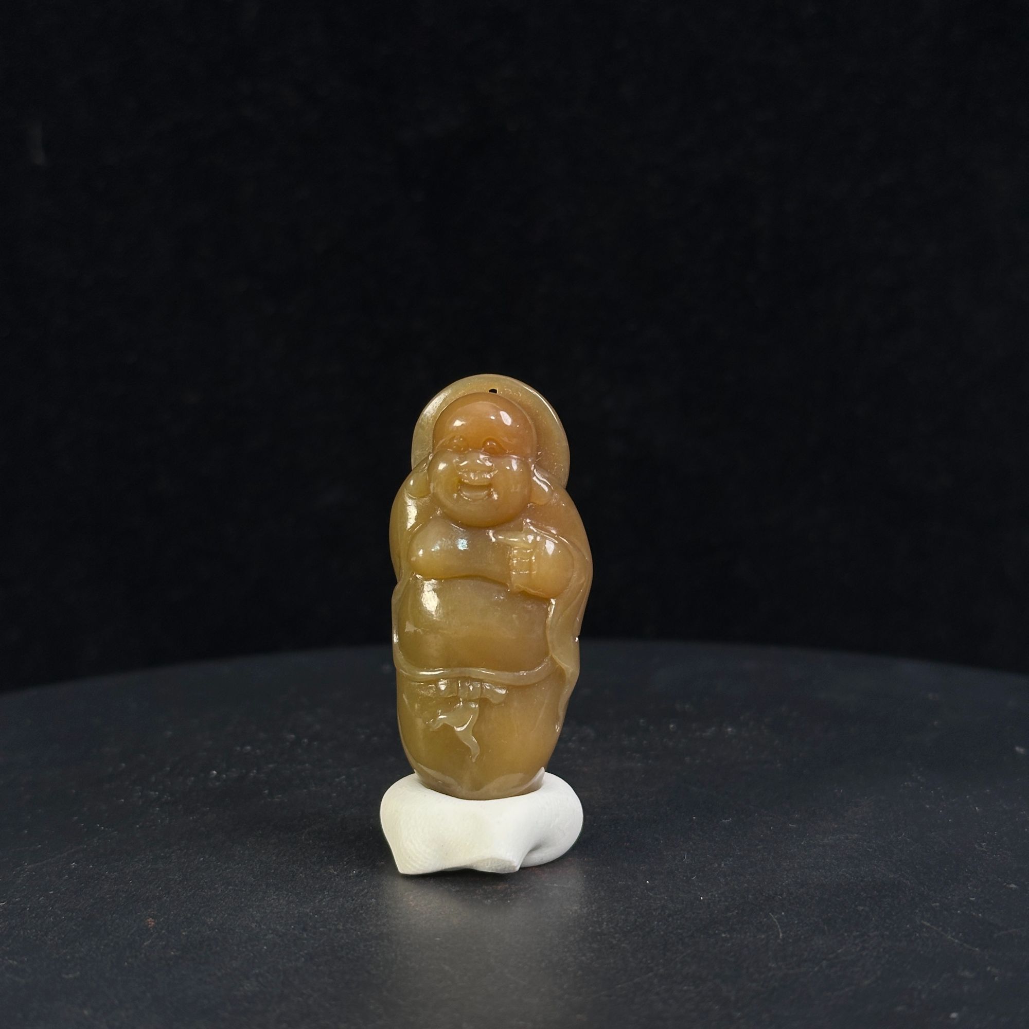 lot009 NYMZ0013 和田玉且末糖玉 佛公