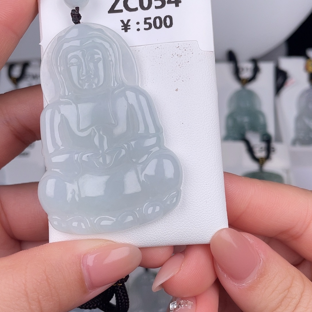 翡翠未镶嵌颈饰zc054