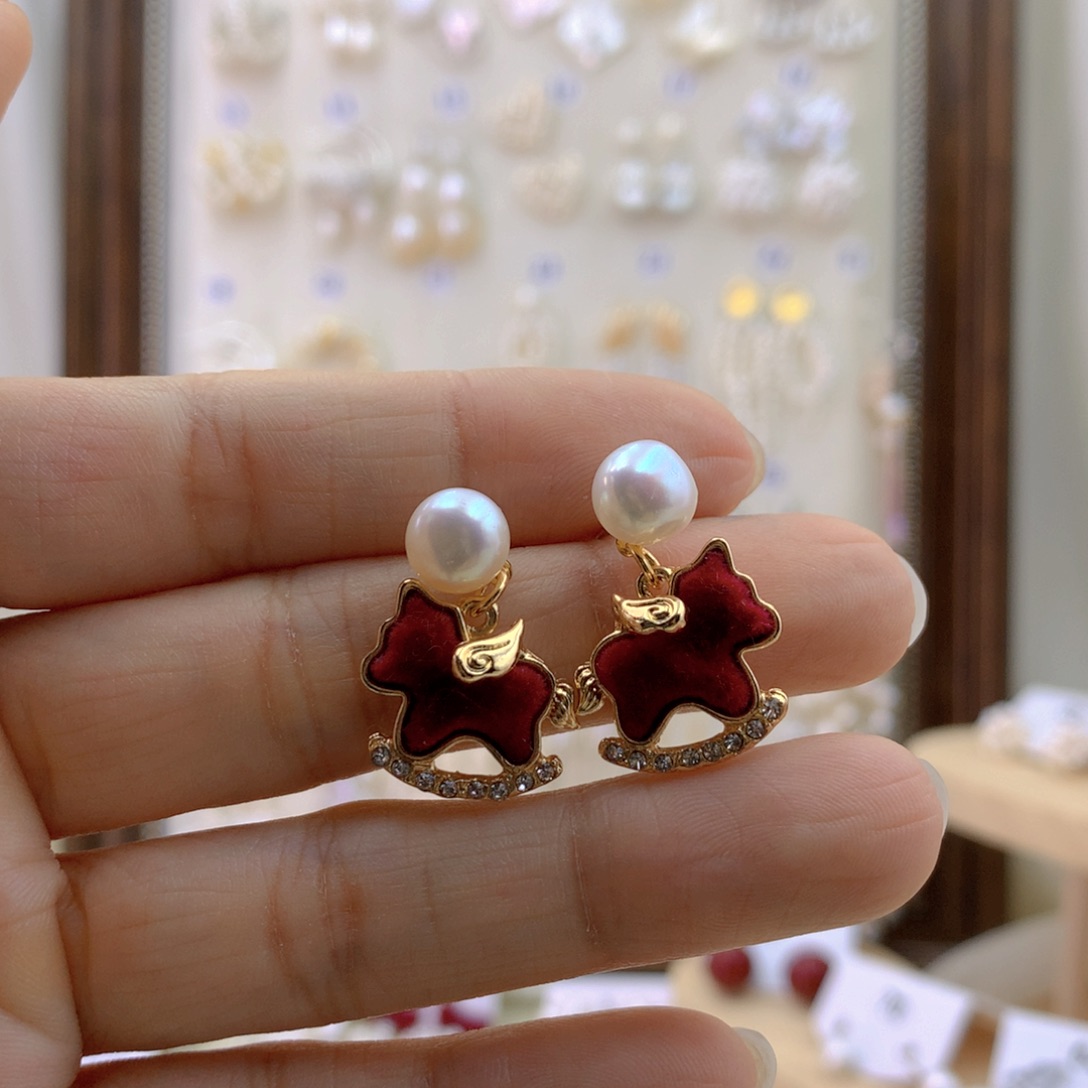 未镶嵌耳饰淡水珍珠