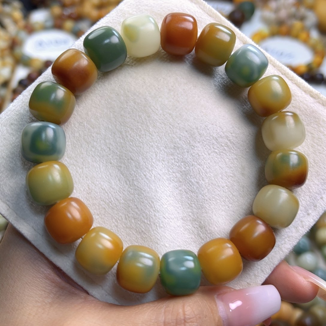 菩提根/象牙果手串干磨油膏飘花