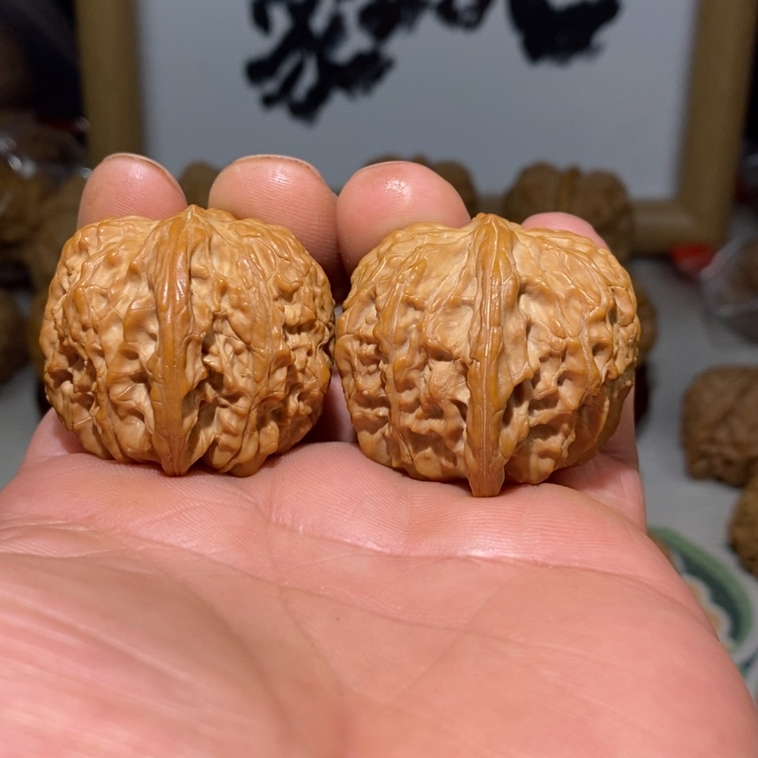 文玩核桃把件38尺磨盘