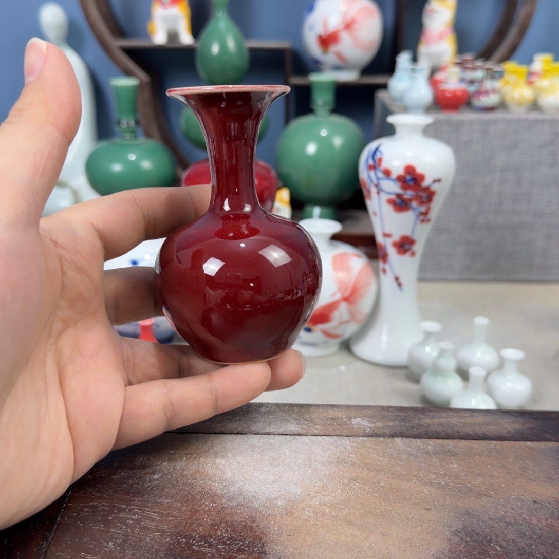 陶瓷手工小花器摆件