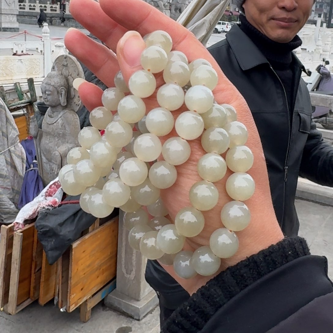 和田玉手串未镶嵌多样性发货拍一拍一