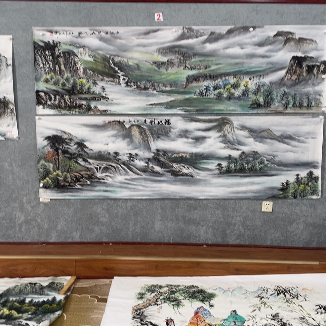 国画蒜**啡定制绘画作者庞林