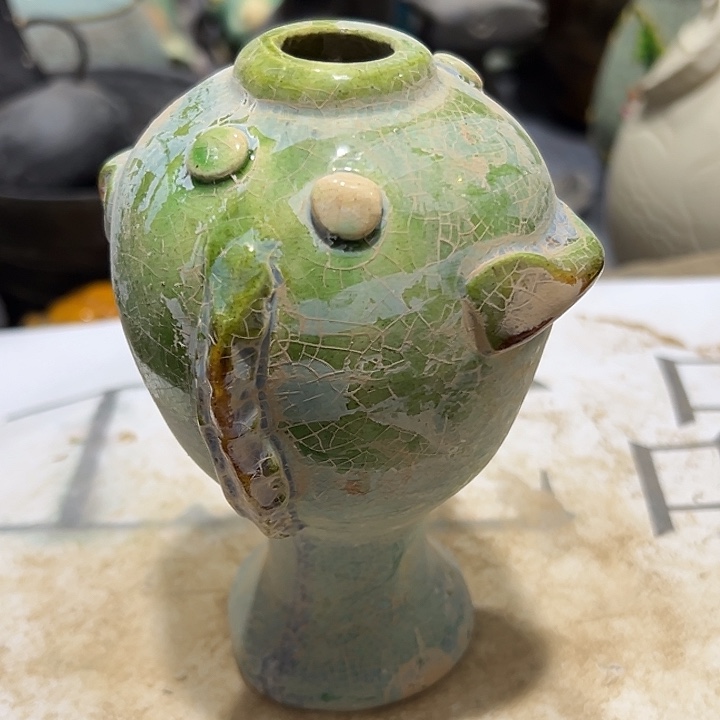 瓦当摆件茶壶茶台陶瓷