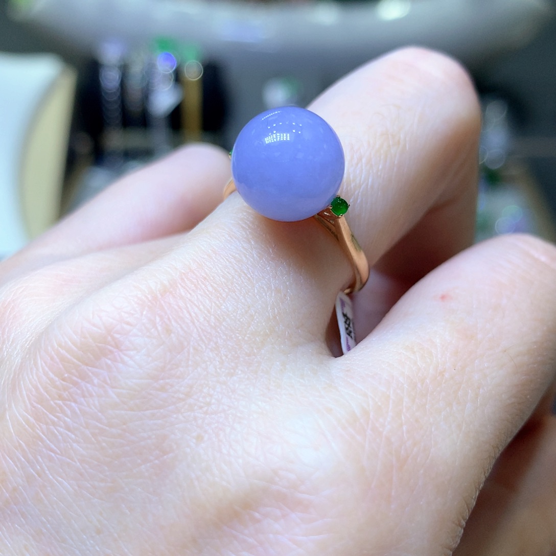 【闪购商品】翡翠颈饰18K金镶嵌翡翠吊坠项链