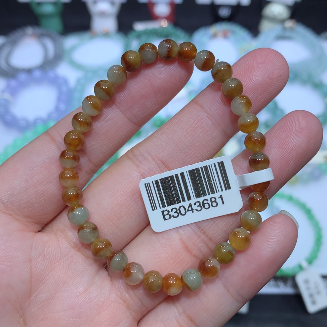 翡翠未镶嵌手串天然