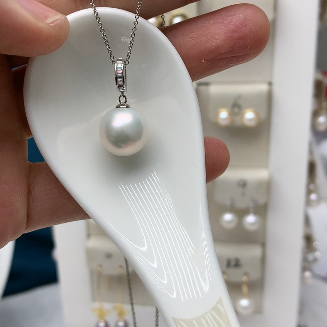 【闪购商品】淡水珍珠吊坠(不含链)银S925镶嵌