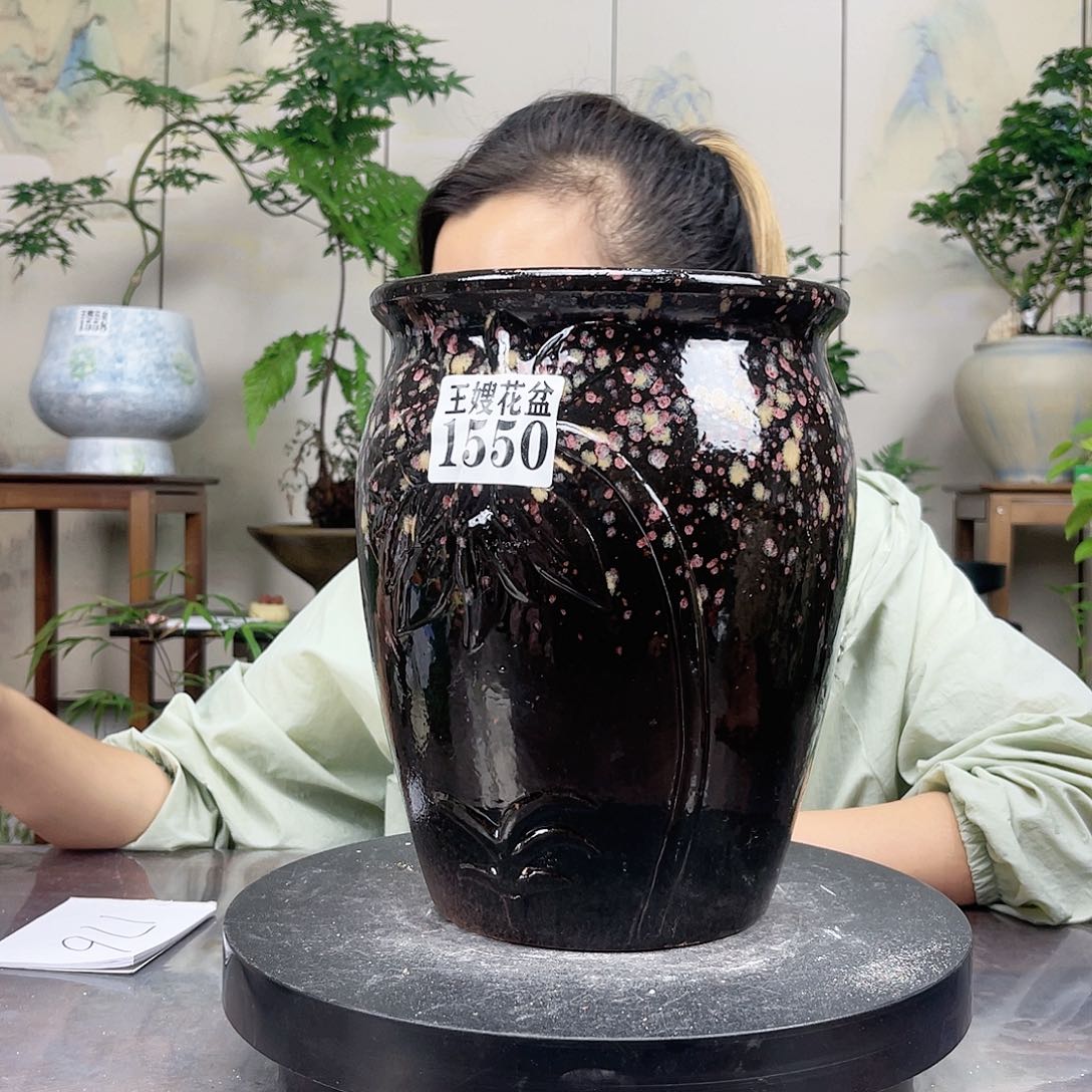 紫砂花盆王嫂花盆直播0607-1550高25口20