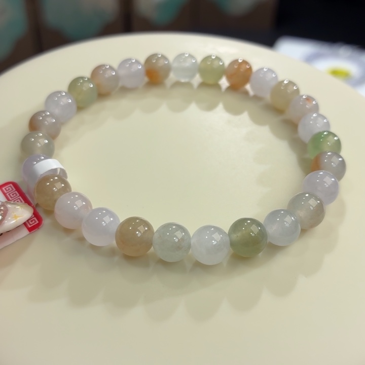 翡翠未镶嵌手链冰胶春夏秋冬卡7.1