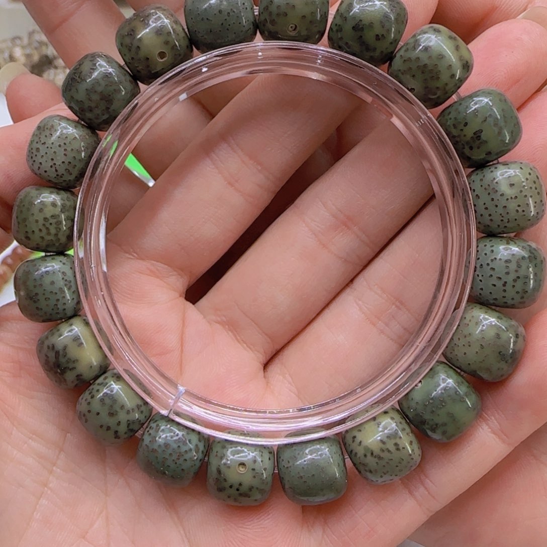 星月菩提手串103高端绿星月菩提1.2桶单圈