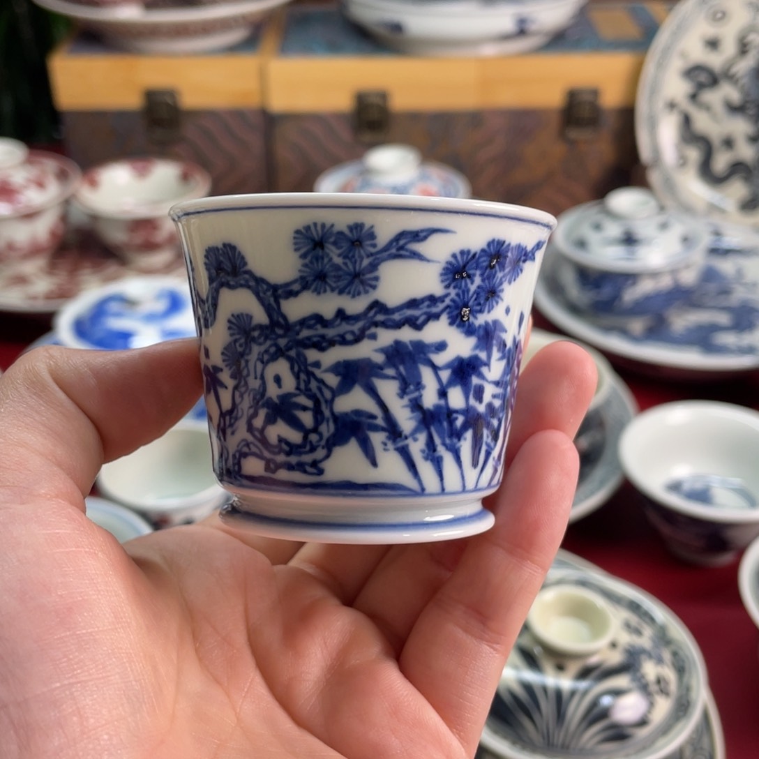 11景德镇青花微瑕松竹梅