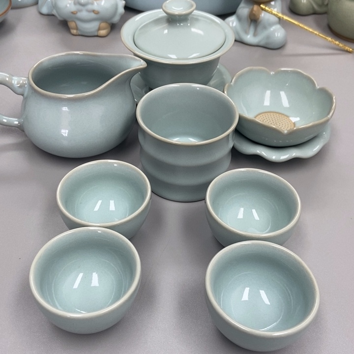 瓷❤️****天青色赵琳老师瑕八件套