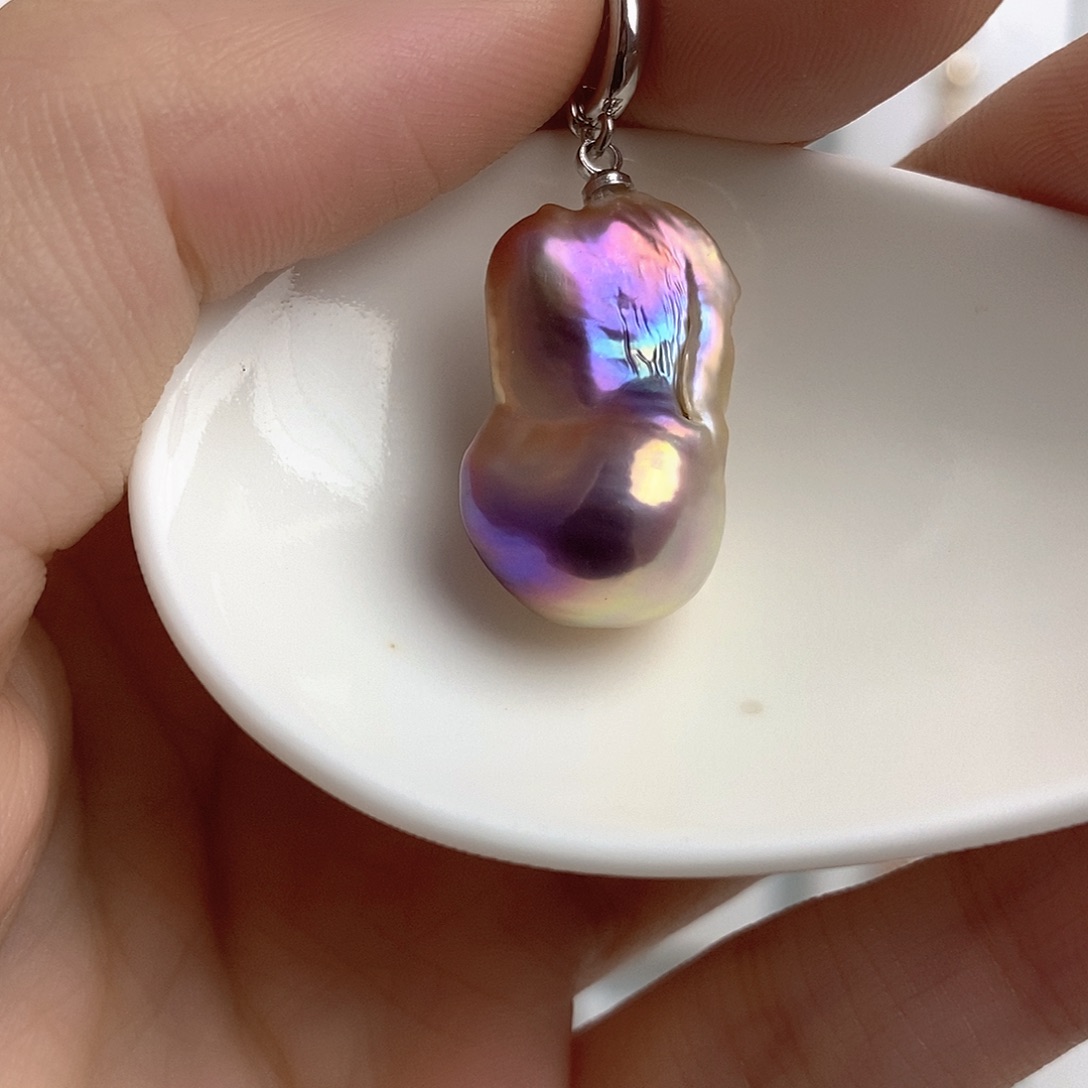 淡水珍珠颈饰银S925镶嵌