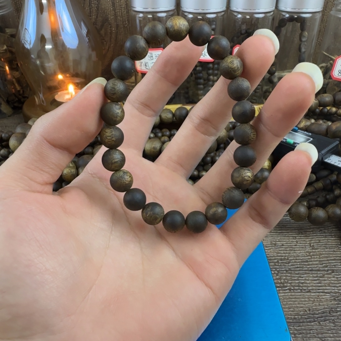 沉香沉香碎屑➕0.9圆珠沉水