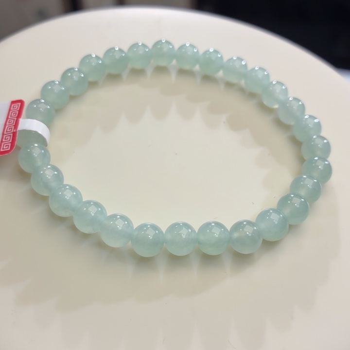 翡翠未镶嵌手链冰胶晴卡6.3