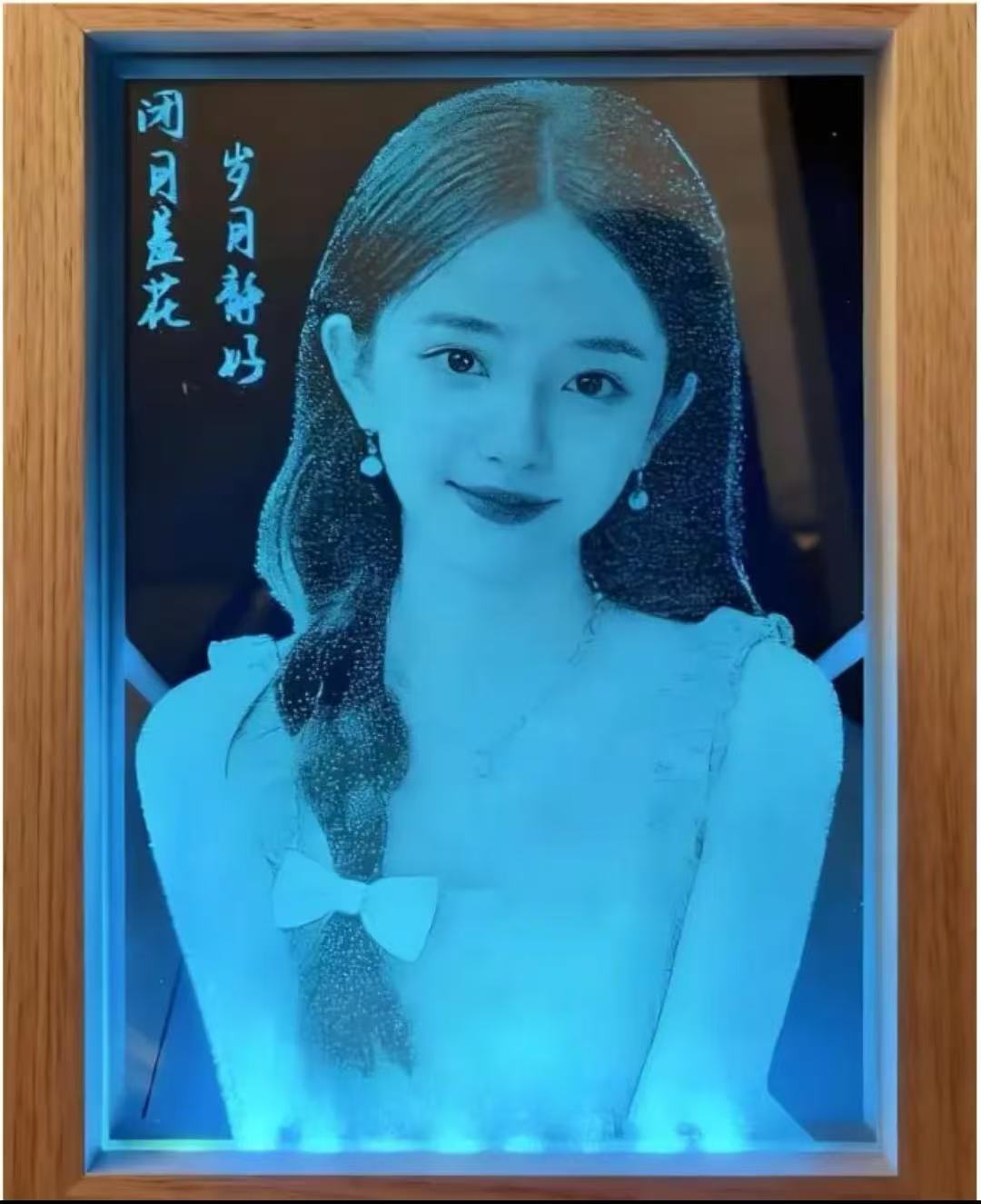 相框款锤子玻璃画订制照片敲击画适合情侣生日创意礼物纪念日 