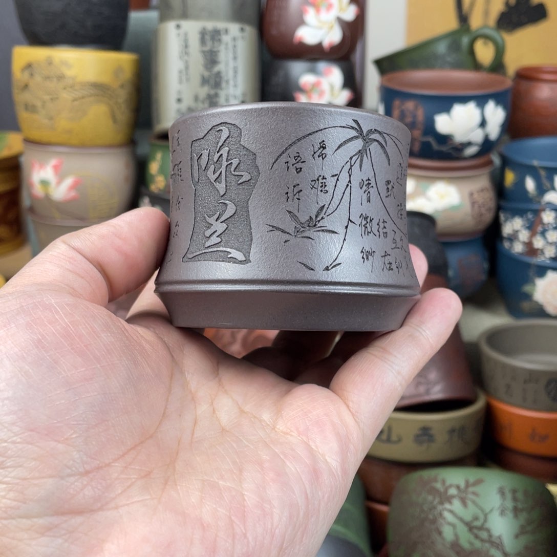 紫砂茶杯紫砂茶杯