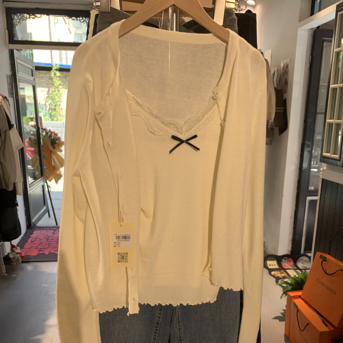 秋长袖法式针织衫毛针织衫