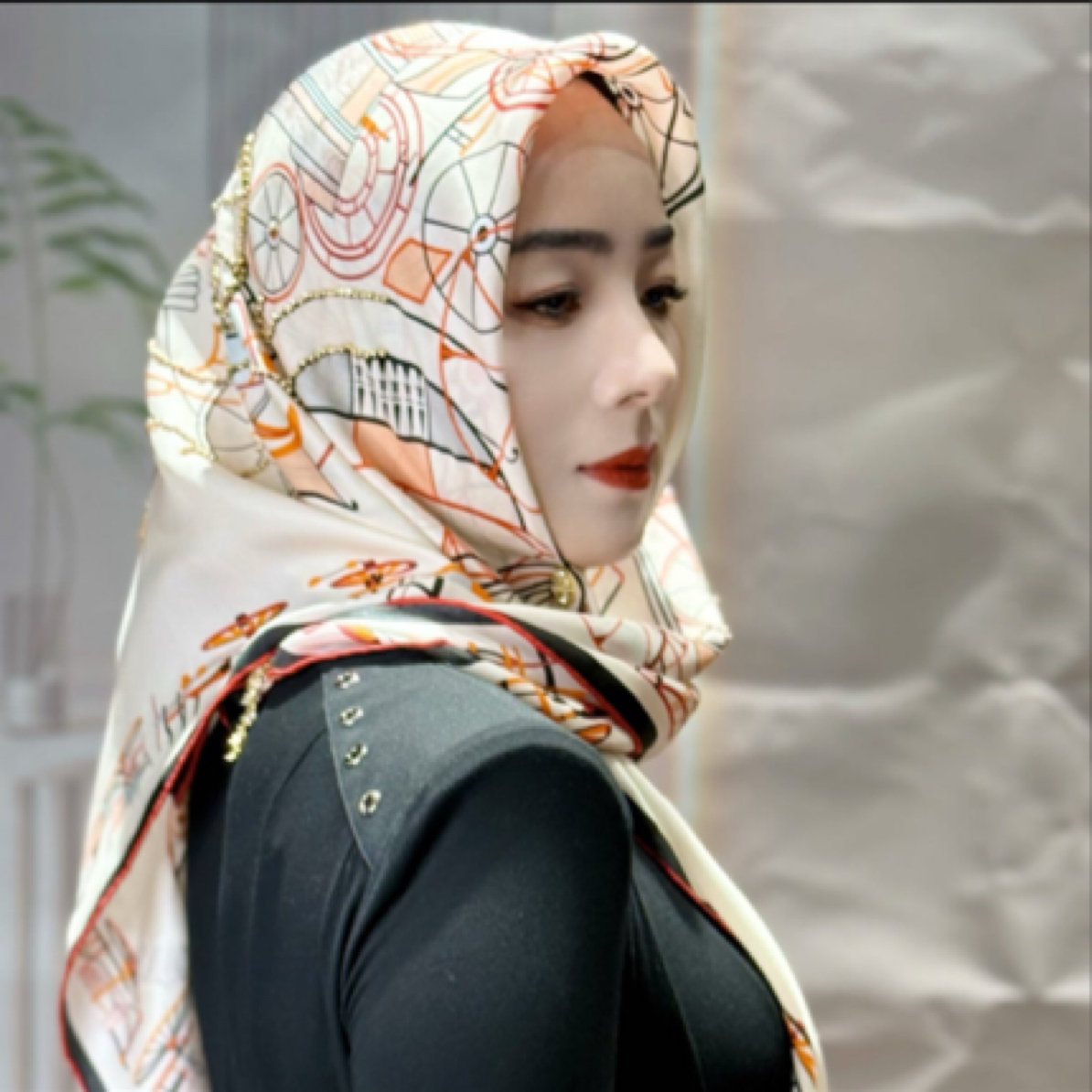 真丝方巾手工定制