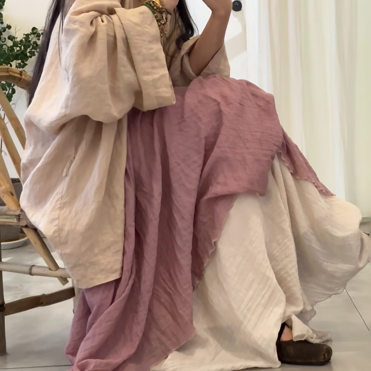 JIUJIU 精品麻料 苎麻裙 直播专用链接19