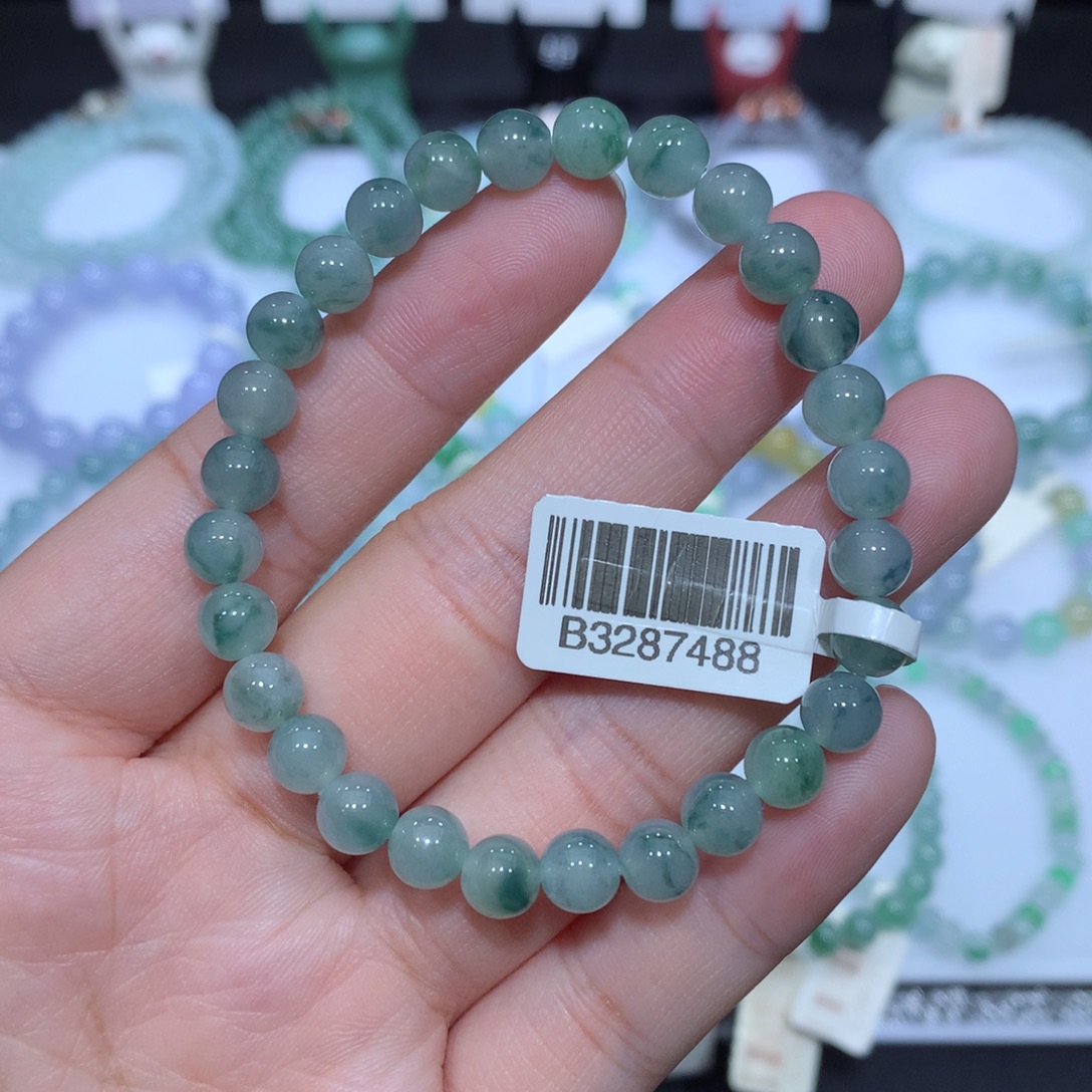 翡翠未镶嵌手串天然