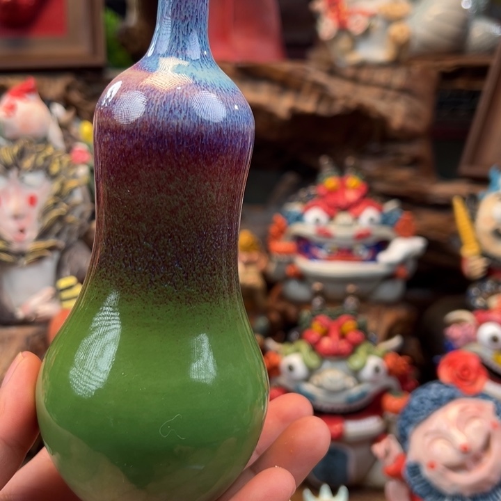 陶摆件小镇青花每日有新品