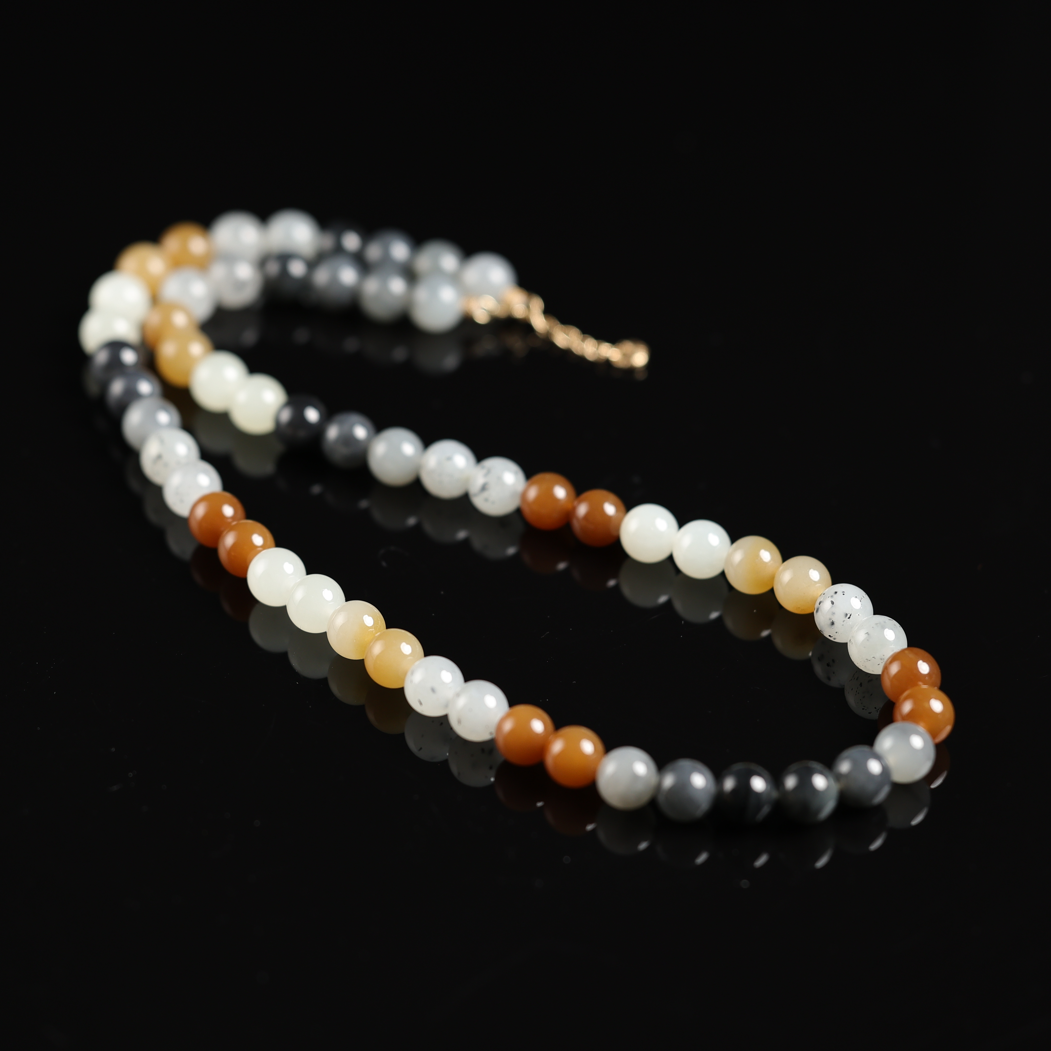 本真 | 婉灵 | 严选精品和田玉高色多宝8mm项链