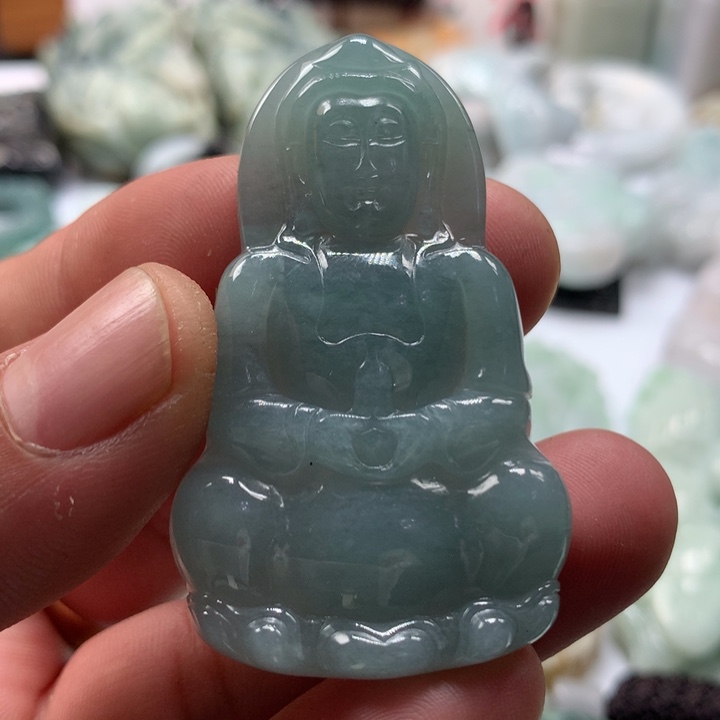 翡翠未镶嵌颈饰保真天然a货翡翠