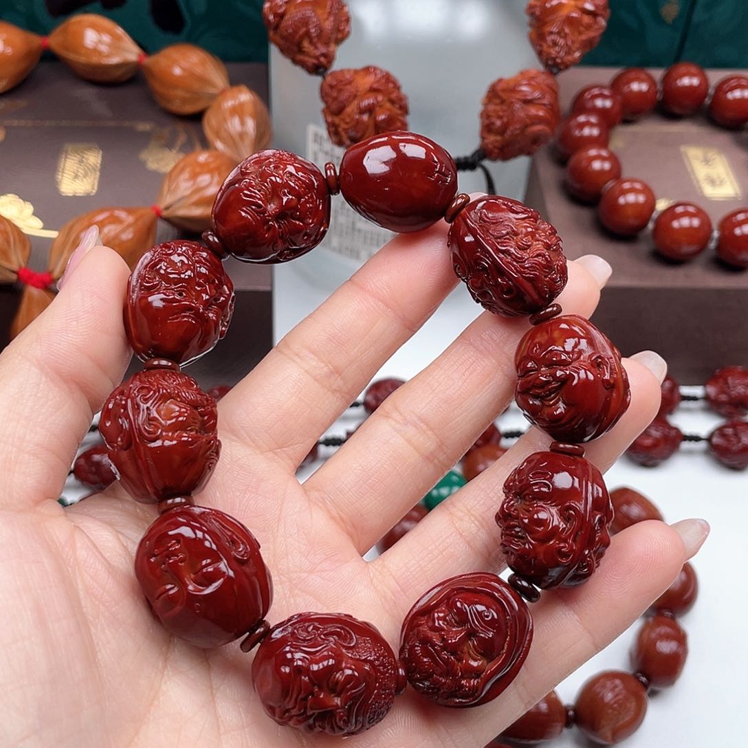 橄榄核手串尤*十八罗汉