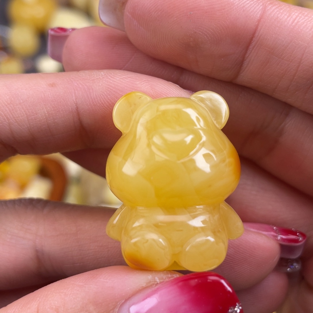 琥珀裸石未镶嵌蜜蜡