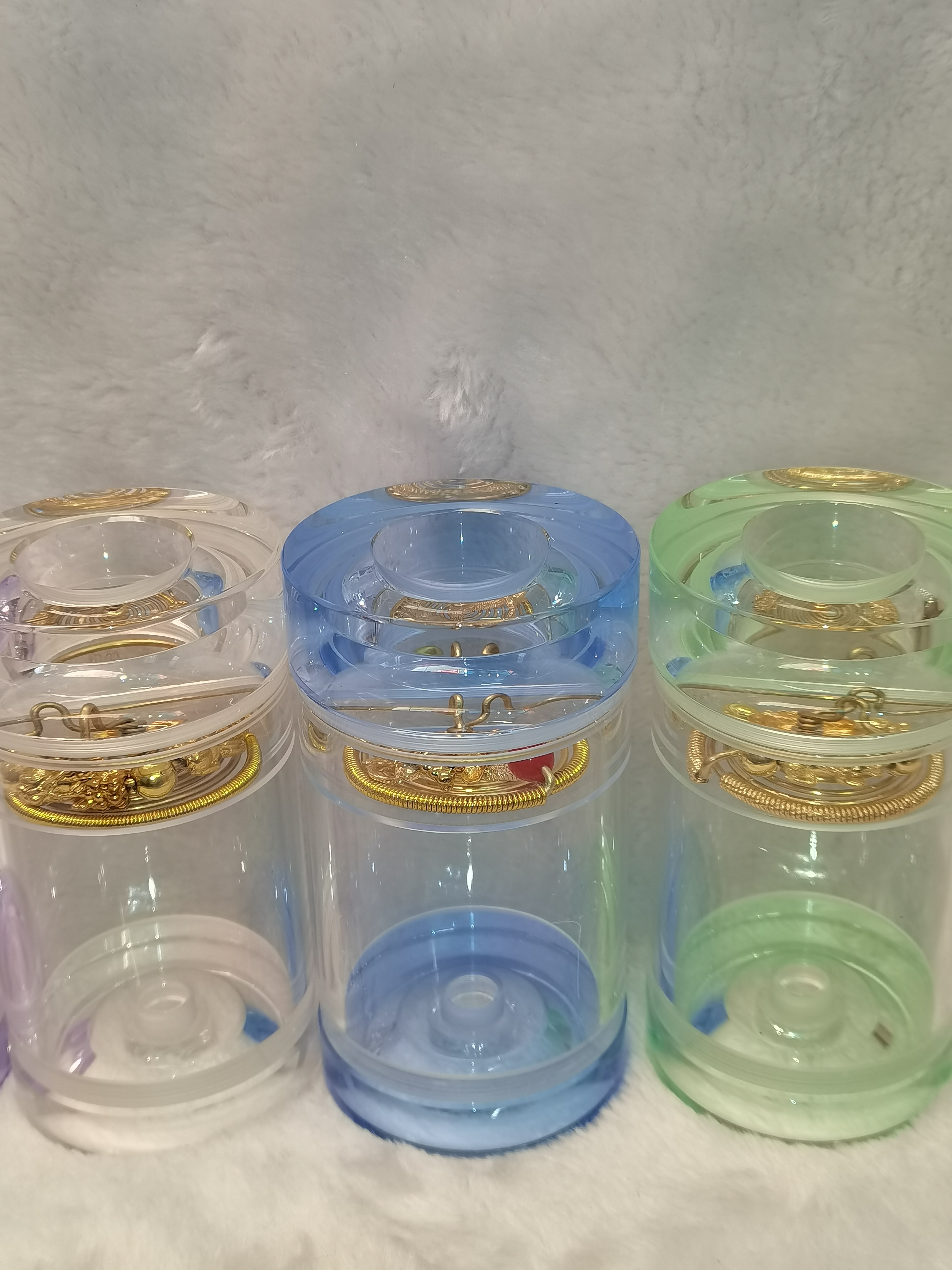 保真天津老王蝈蝈罐虎头标防伪标识口径60有机玻璃材质送布套