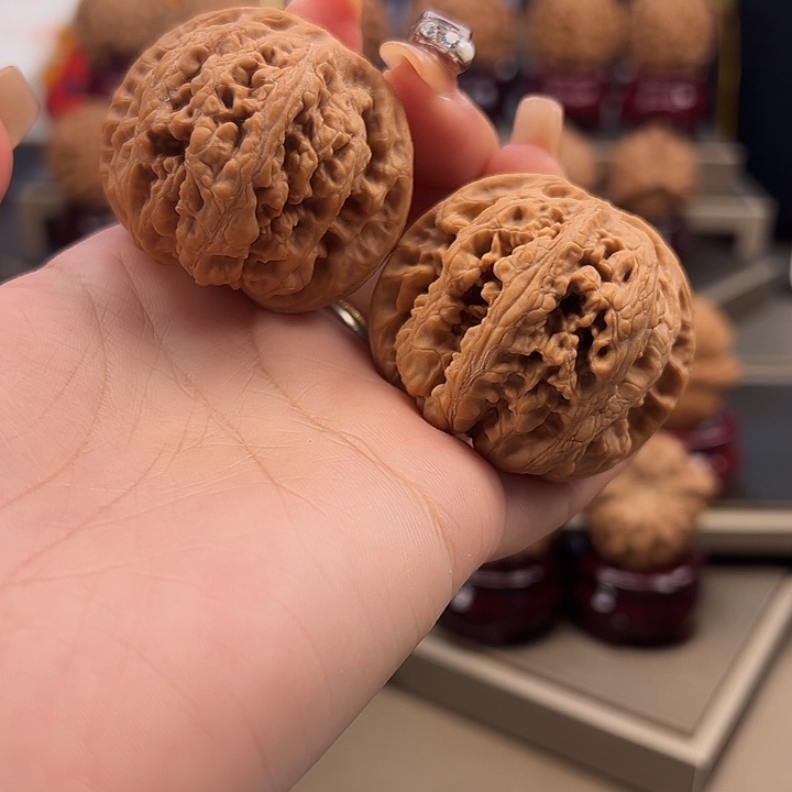 文玩核桃把件45 大 粗筋 x-047