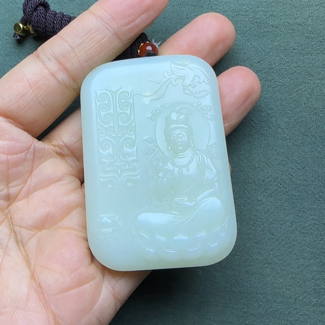 和田玉把件未镶嵌大**水