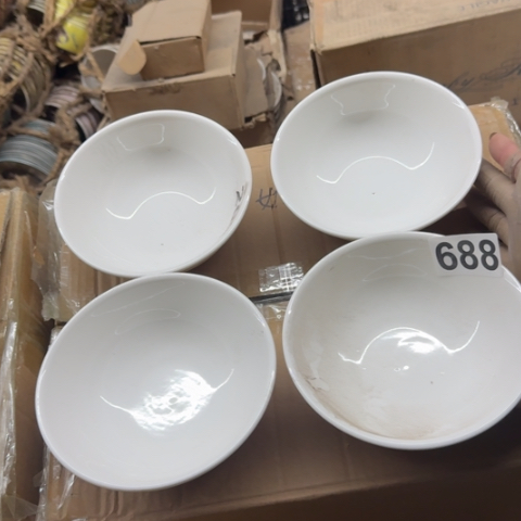 泥塑磁州窑碗4只口径16高6.5