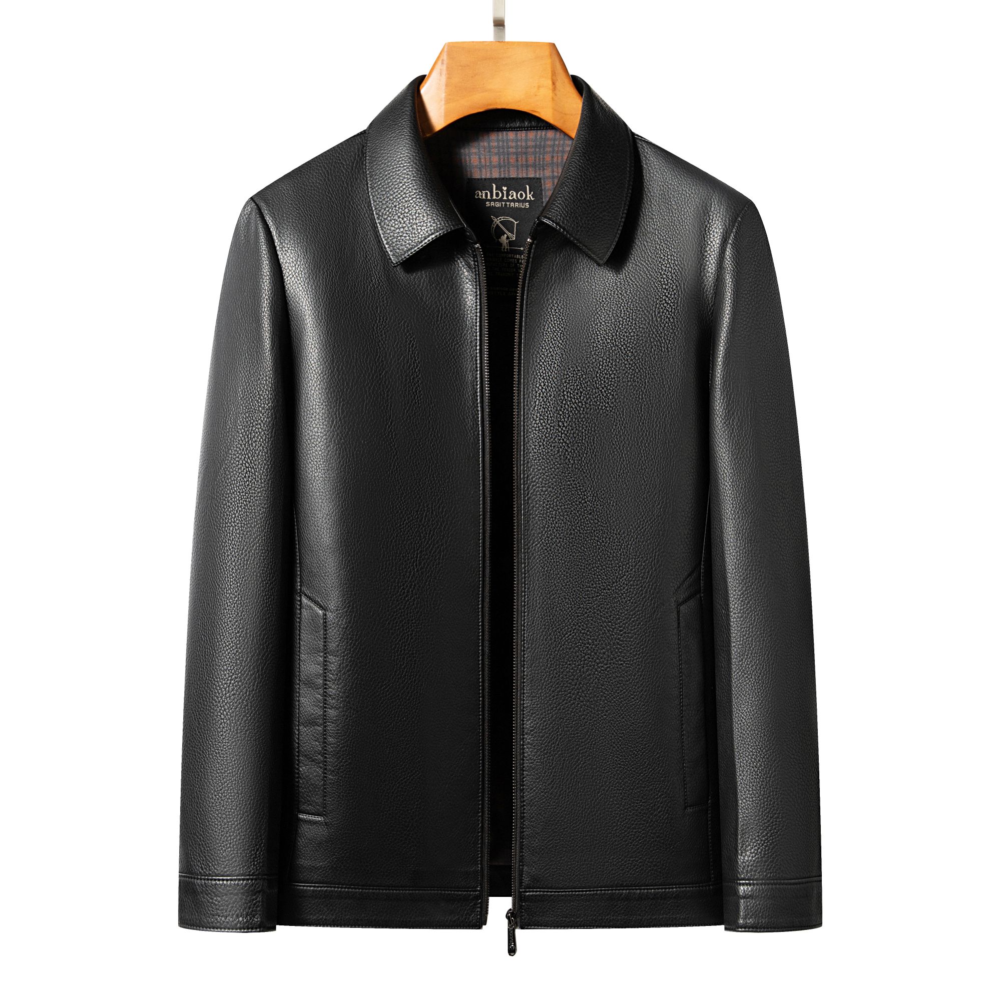 【男装皮衣】】2025男士秋冬时尚经典大气款休闲皮夹克上衣外套A75
