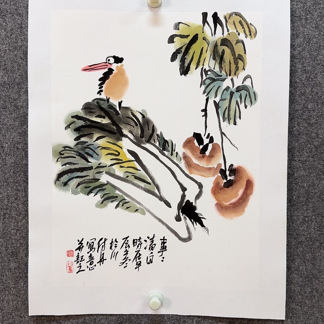 国画付丹老师手绘作品