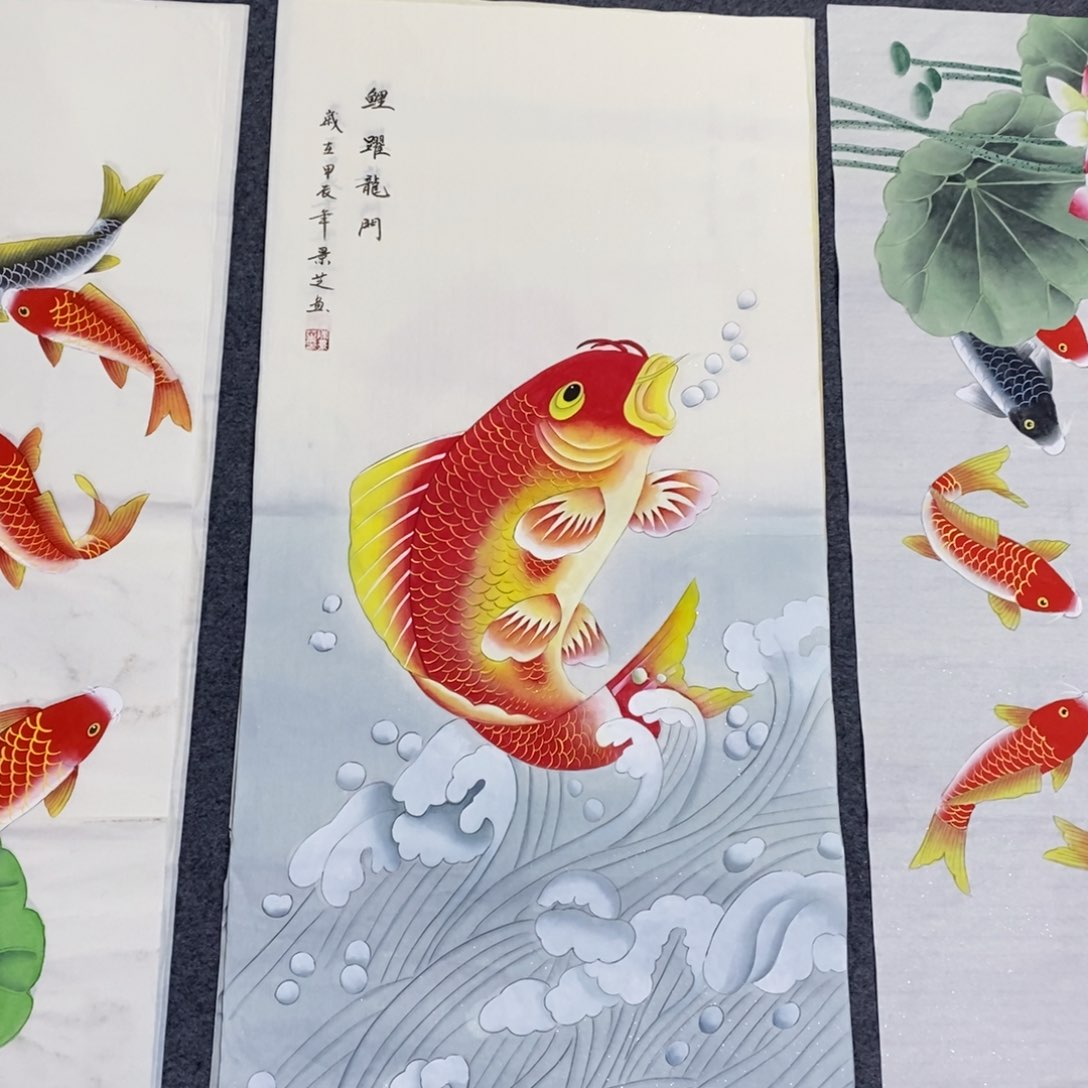 国画尺寸100✖️50三尺工笔手绘画