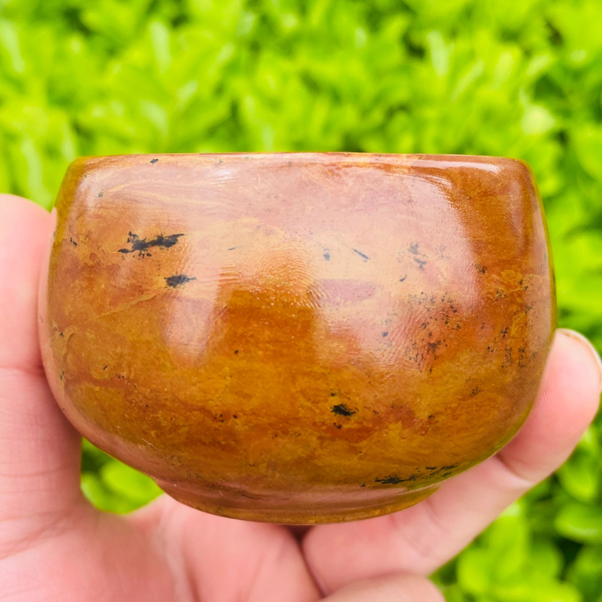 【苹果杯】泗水红砭石主人杯