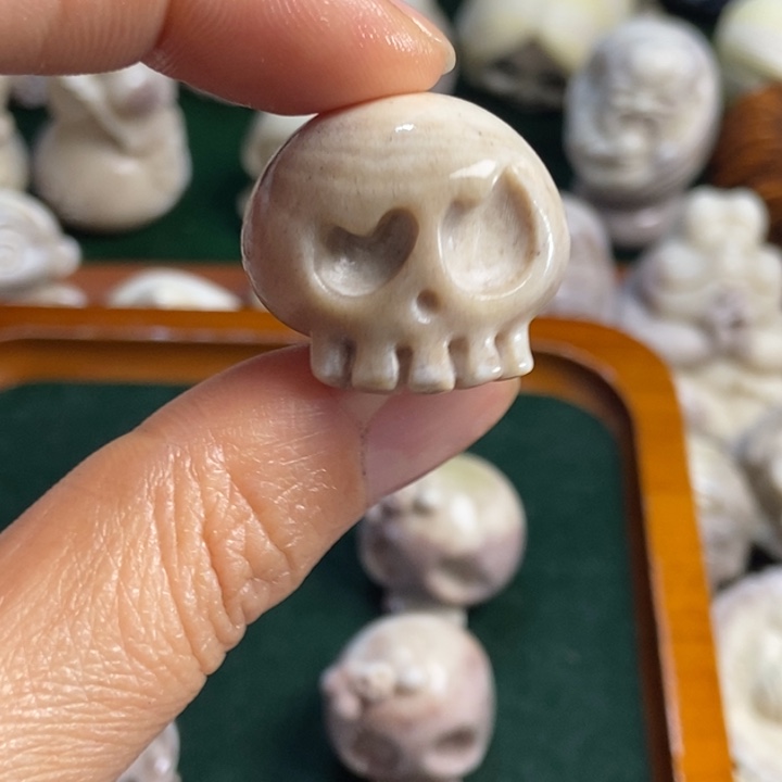 栖***迟配饰鹿角雕刻一个出