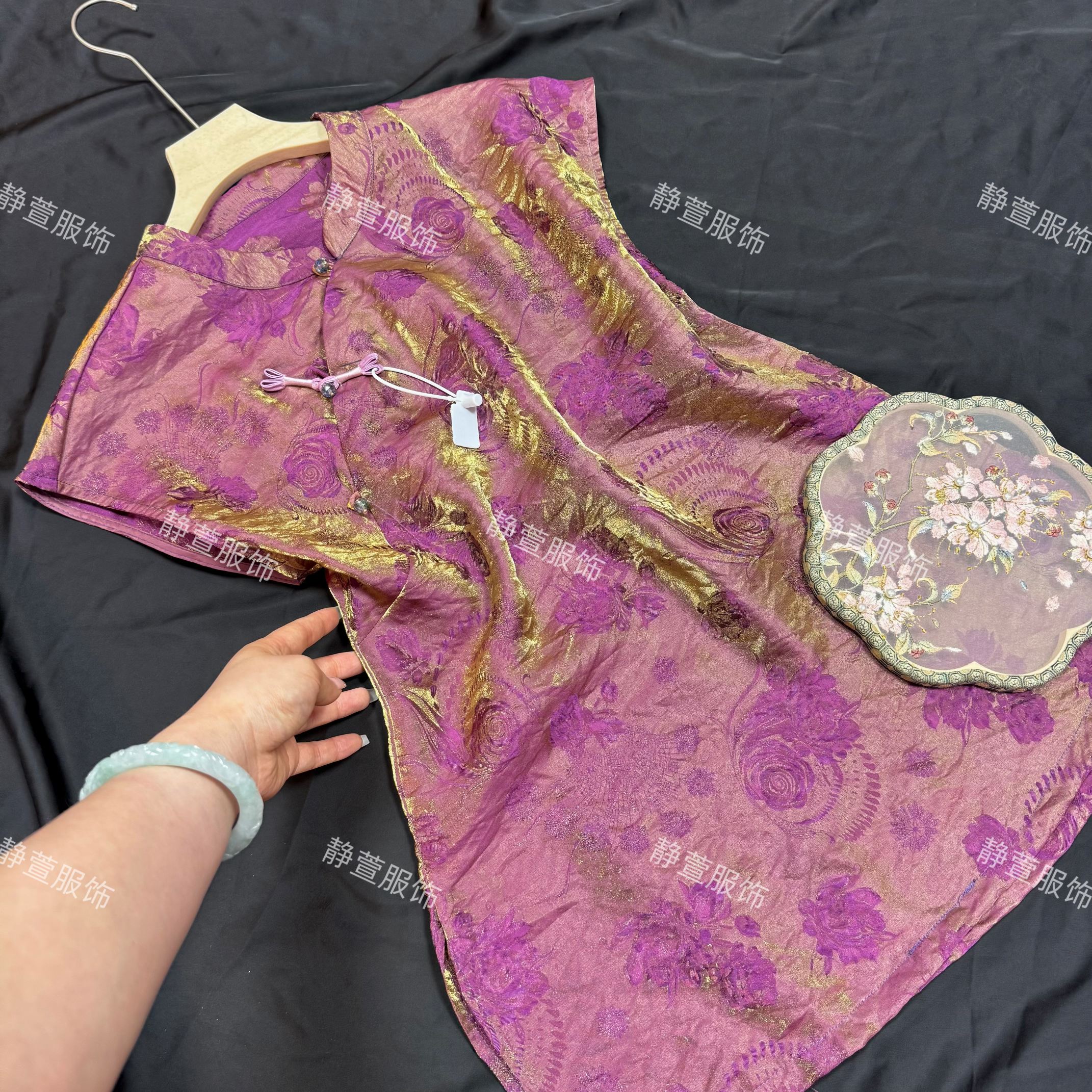 3144《琴心月意》常熟春夏新款国风新中式重工复古穿提花套装